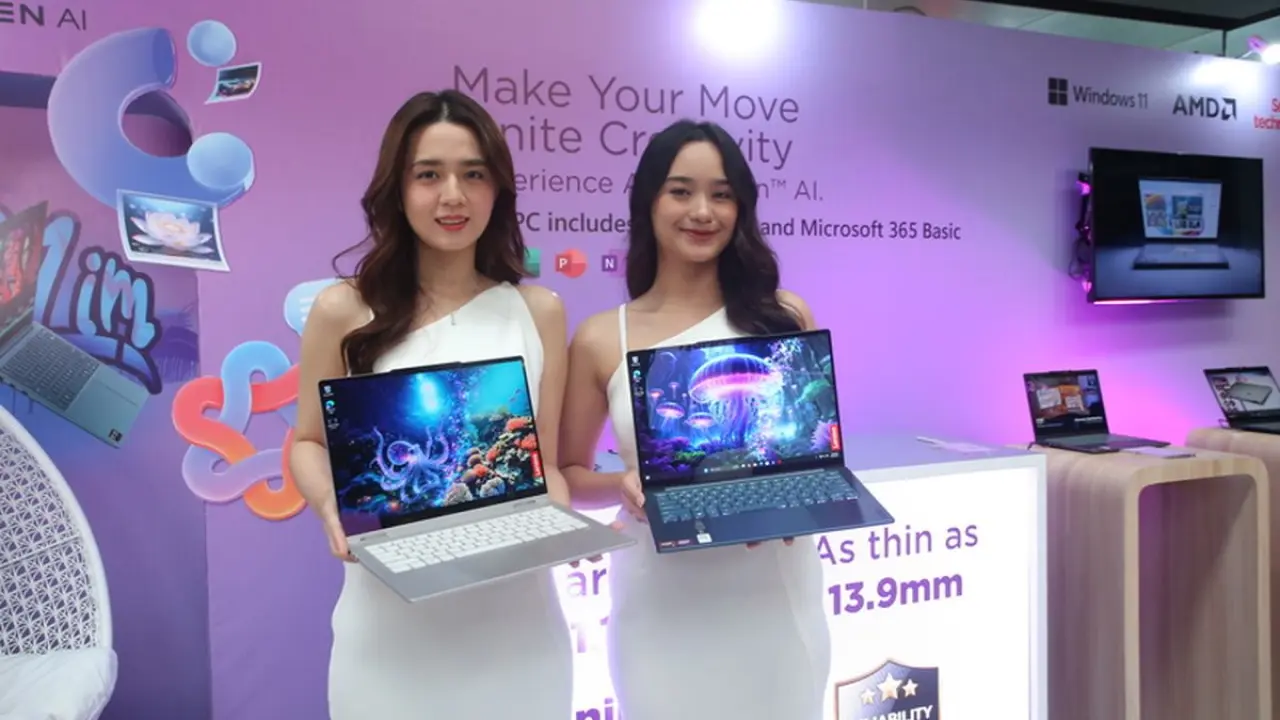 Lenovo Rilis Laptop Copilot+ Berbasis AMD Ryzen AI, Tunggangi Era AI Cerdas